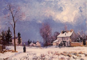 カミーユ・ピサロ Painting - ルーブシエンヌのベルサールからサンジェルマンへの道 1872年 カミーユ・ピサロ